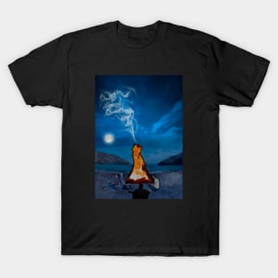 Guitar on the beach (Regular) T-Shirt